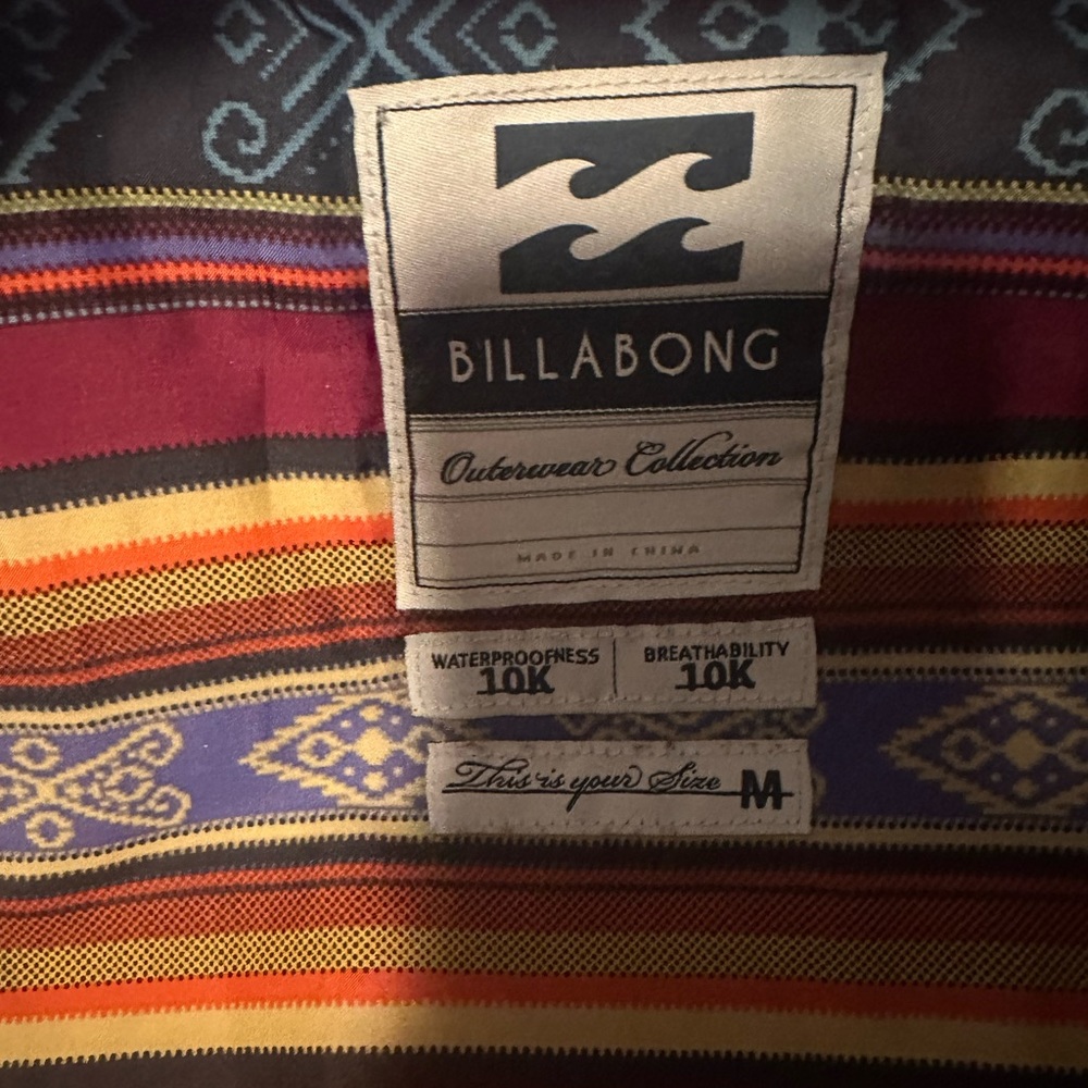 Billabong army green snowboard jacket size medium - Picture 2 of 4